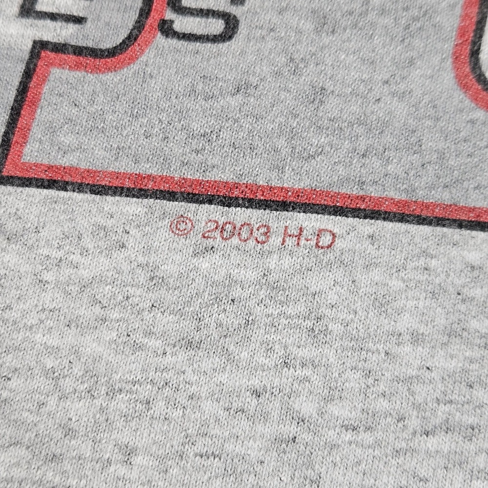 Vintage Harley-Davidson T-Shirt Men XXL Gray Centennial Park Ringer Vintage 2003 - Picture 8 of 13